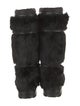 Tory Burch Faux Fur Lace-Up Boots