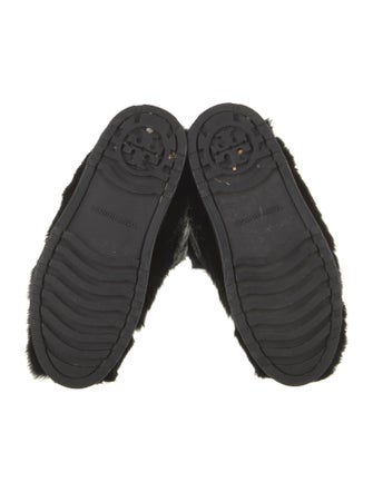 Tory Burch Faux Fur Lace-Up Boots