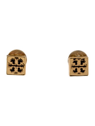 Tory Burch Logo Stud Earrings
