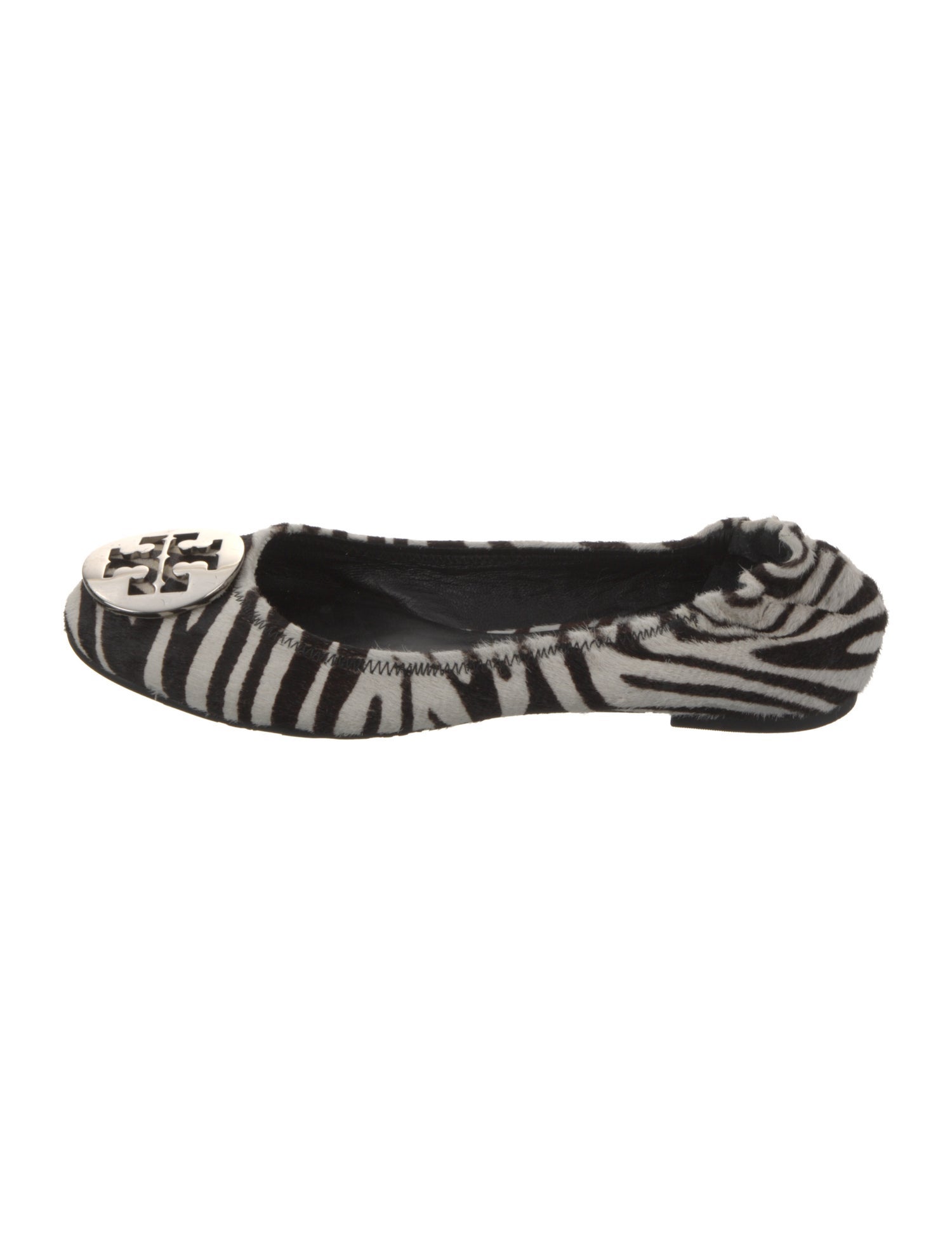Tory Burch Ponyhair Animal Print Ballet Flats