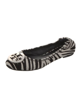 Tory Burch Ponyhair Animal Print Ballet Flats