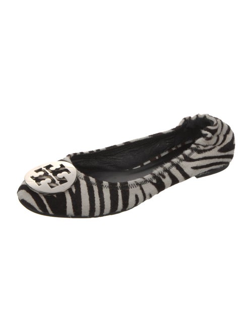 Tory Burch Ponyhair Animal Print Ballet Flats