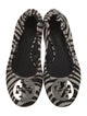 Tory Burch Ponyhair Animal Print Ballet Flats