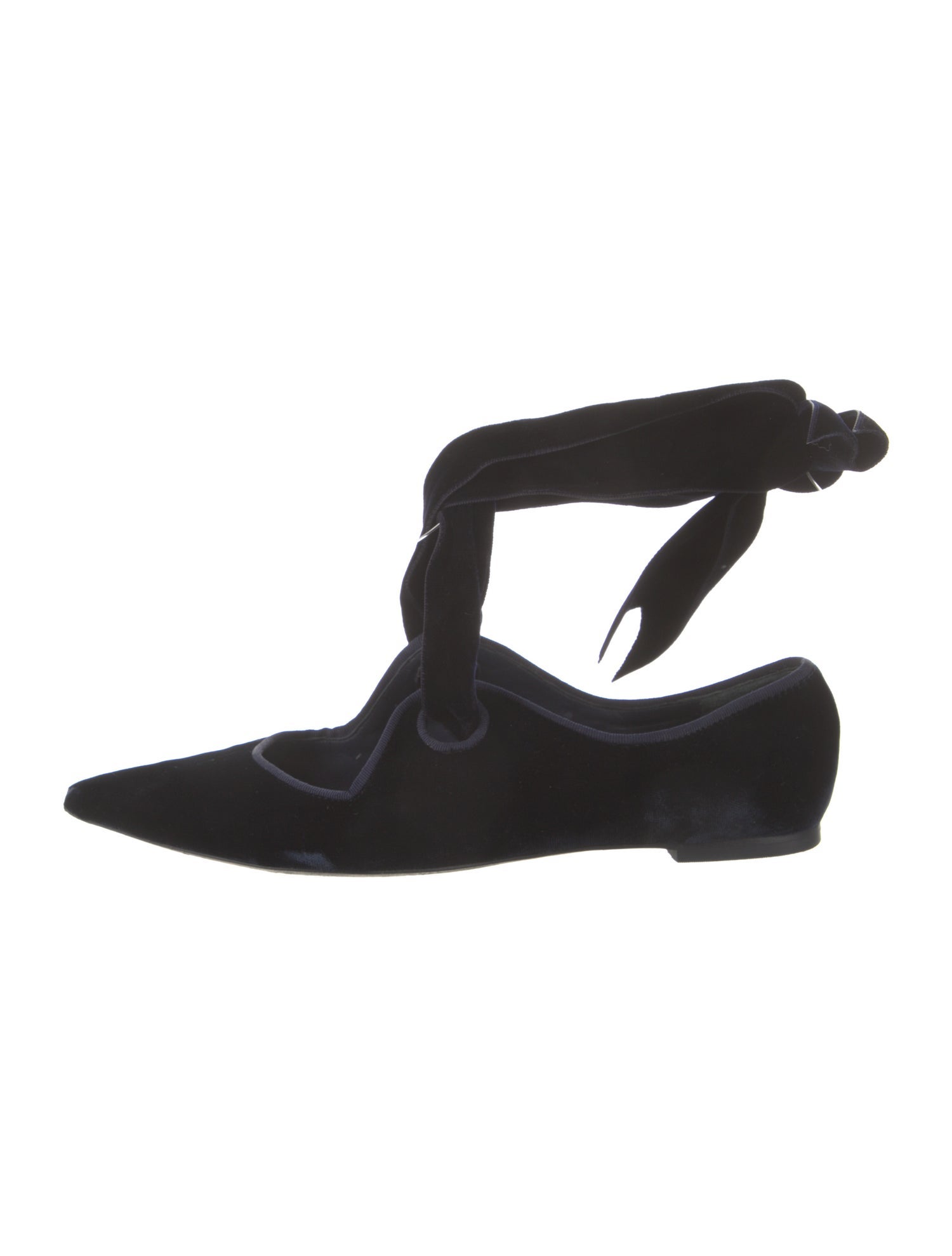 Tory Burch Velvet Bow Accents Flats