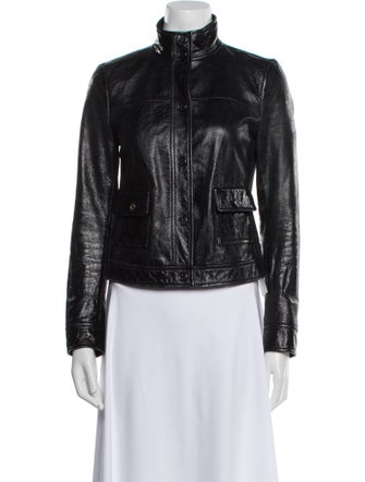 Tory Burch Leather Biker Jacket