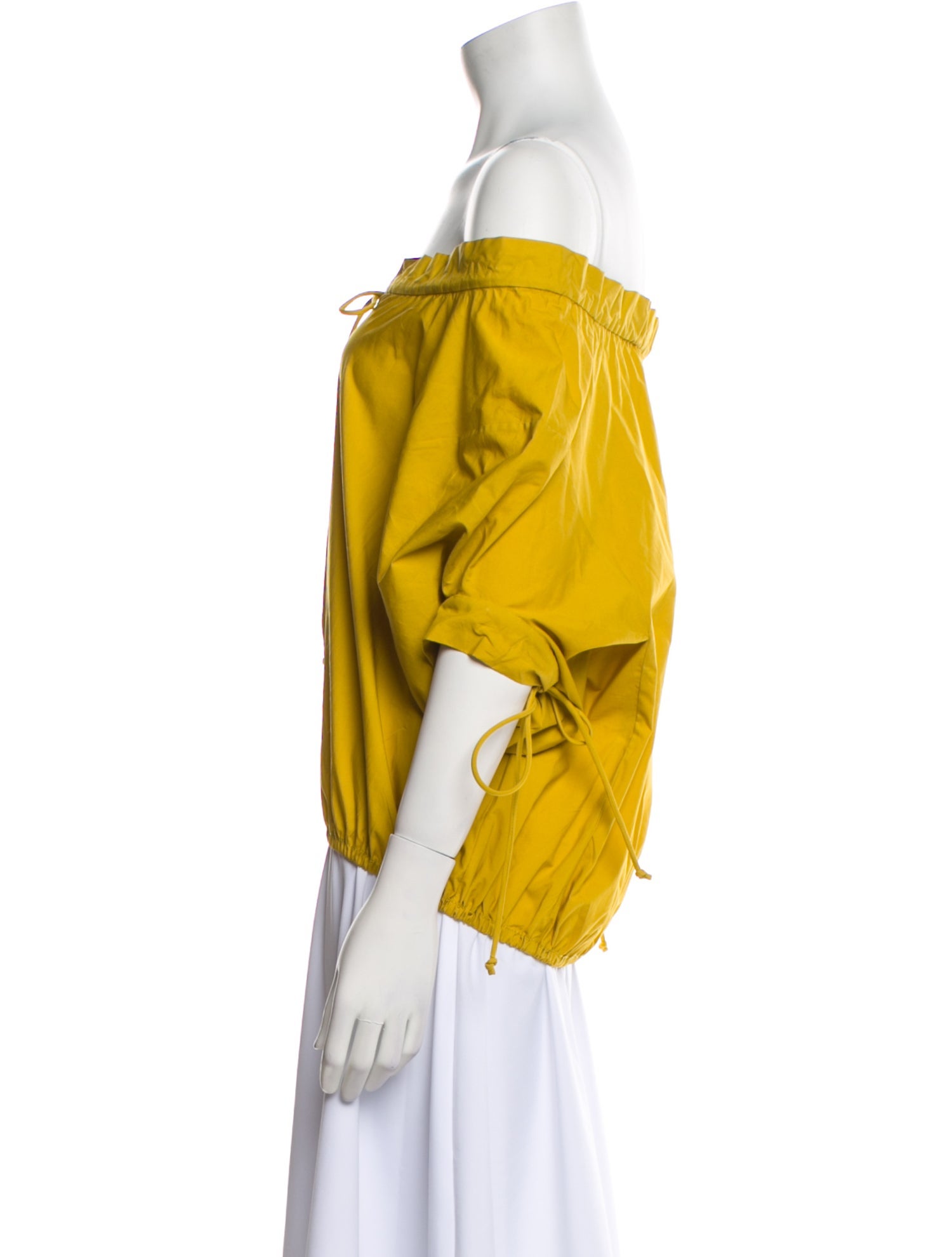 Tory Burch Off-The-Shoulder Three-Quarter Sleeve Blouse