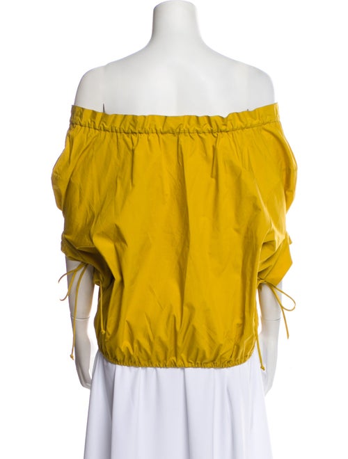 Tory Burch Off-The-Shoulder Three-Quarter Sleeve Blouse