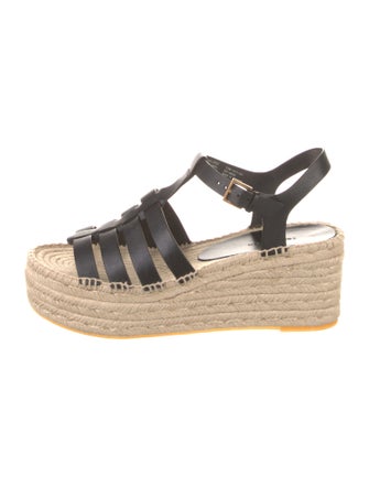 Tory Burch Leather Braided Accents Espadrilles