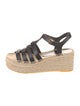Tory Burch Leather Braided Accents Espadrilles