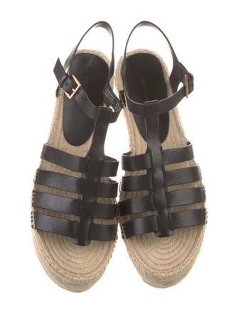 Tory Burch Leather Braided Accents Espadrilles