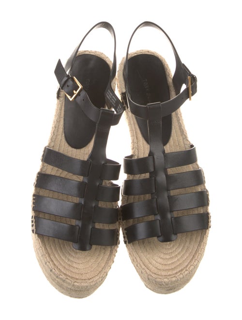 Tory Burch Leather Braided Accents Espadrilles
