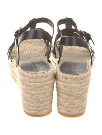 Tory Burch Leather Braided Accents Espadrilles