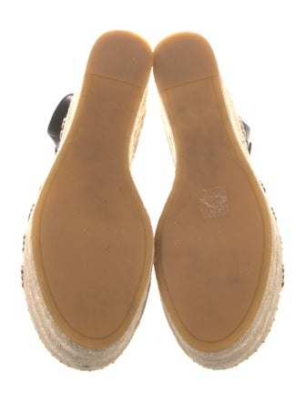Tory Burch Leather Braided Accents Espadrilles