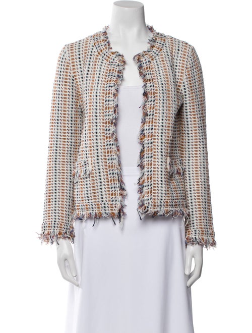 Tory Burch Linen Tweed Pattern Evening Jacket