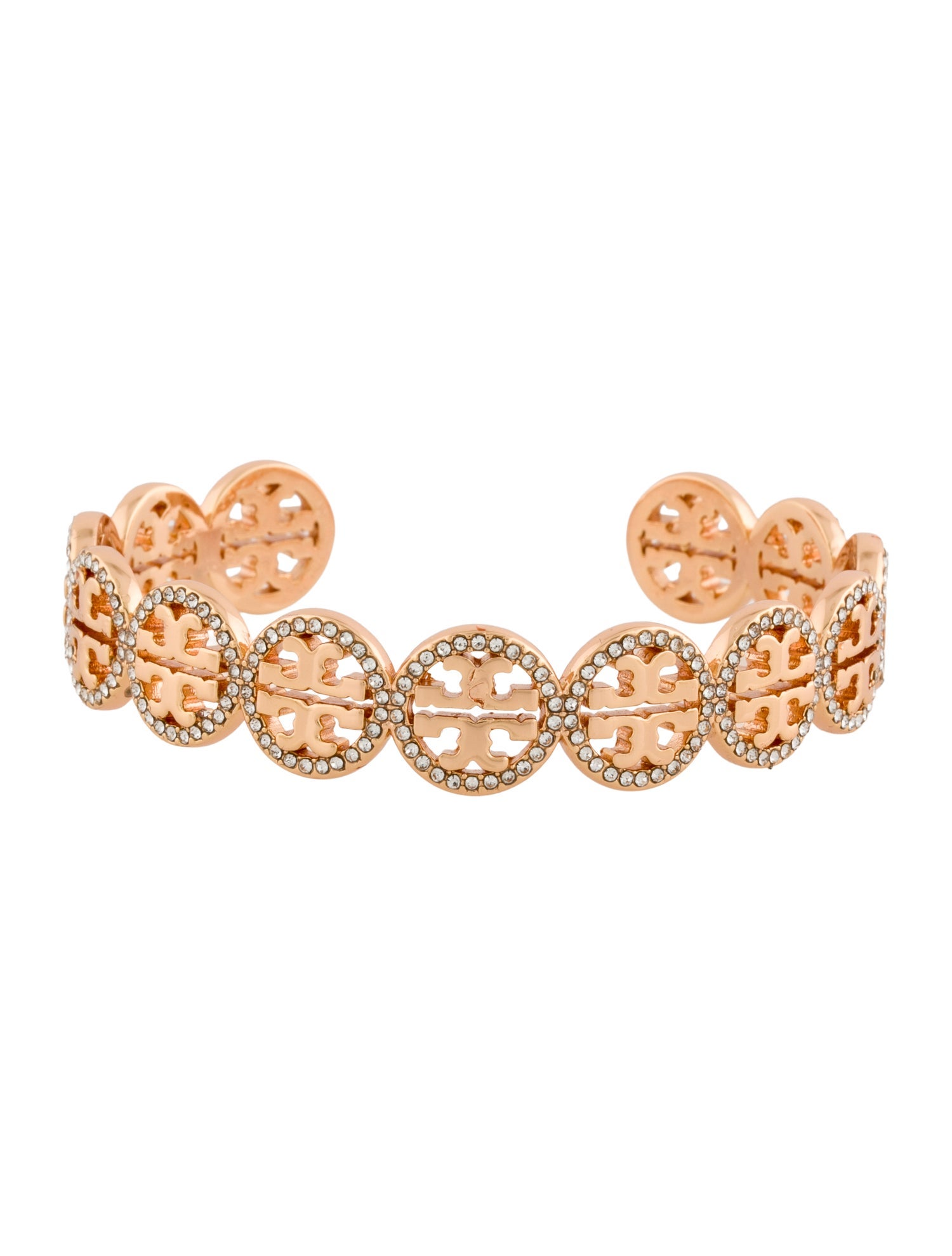Tory Burch Crystal Miller Pave Cuff Bracelet