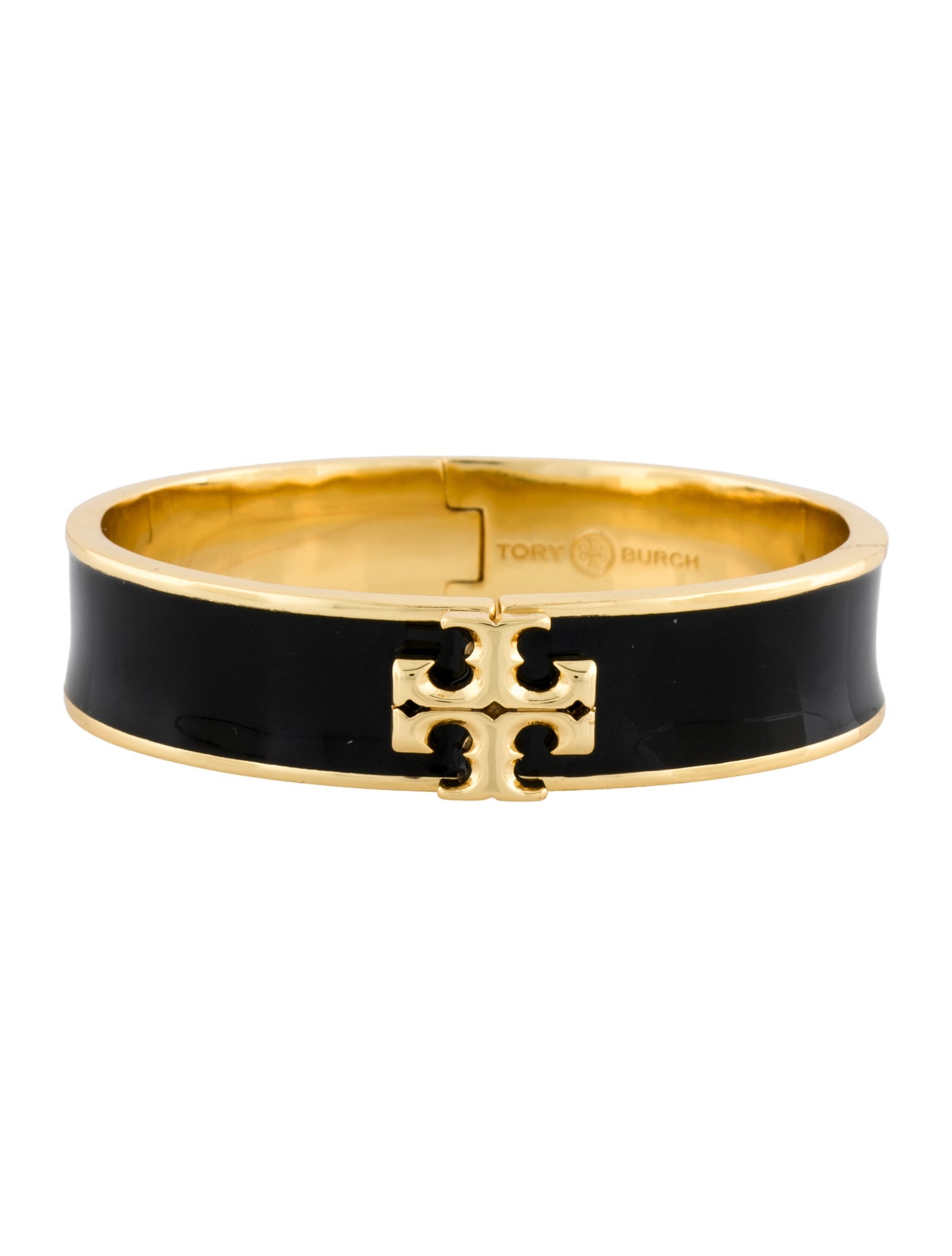 Tory Burch Enamel Kira Hinged Bangle Bracelet