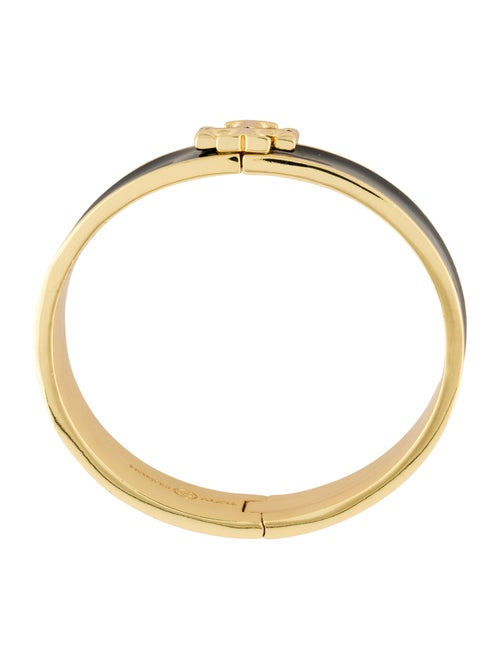 Tory Burch Enamel Kira Hinged Bangle Bracelet