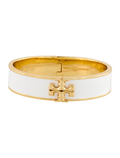 Tory Burch Enamel Kira Hinged Bangle Bracelet