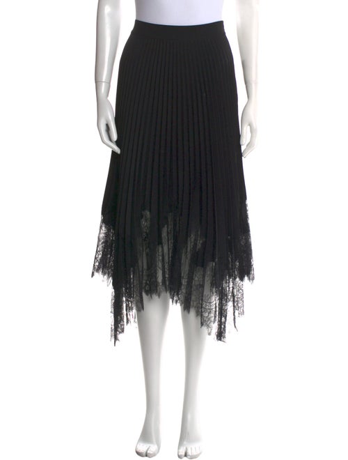 Tory Burch Pleated Accents Midi Length Skirt