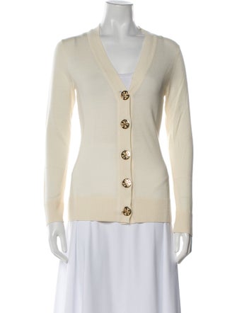 Tory Burch Merino Wool V-Neck Sweater