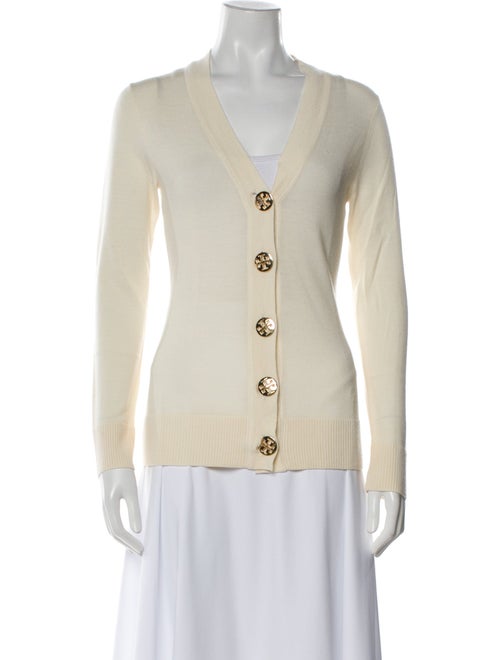 Tory Burch Merino Wool V-Neck Sweater