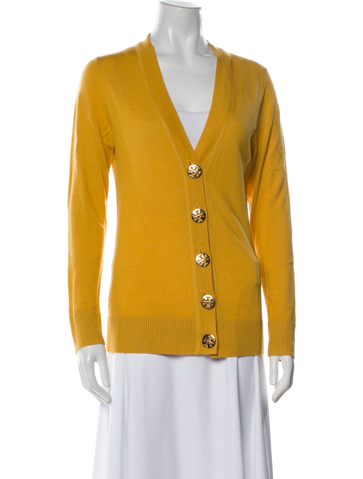 Tory Burch Merino Wool V-Neck Sweater