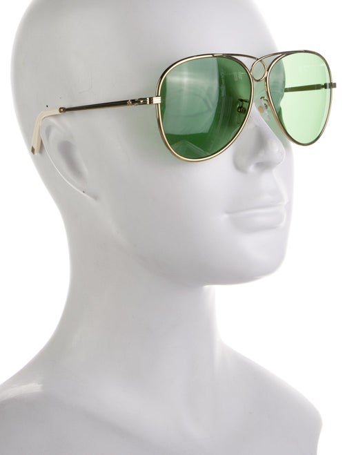 Tory Burch Aviator Tinted Sunglasses