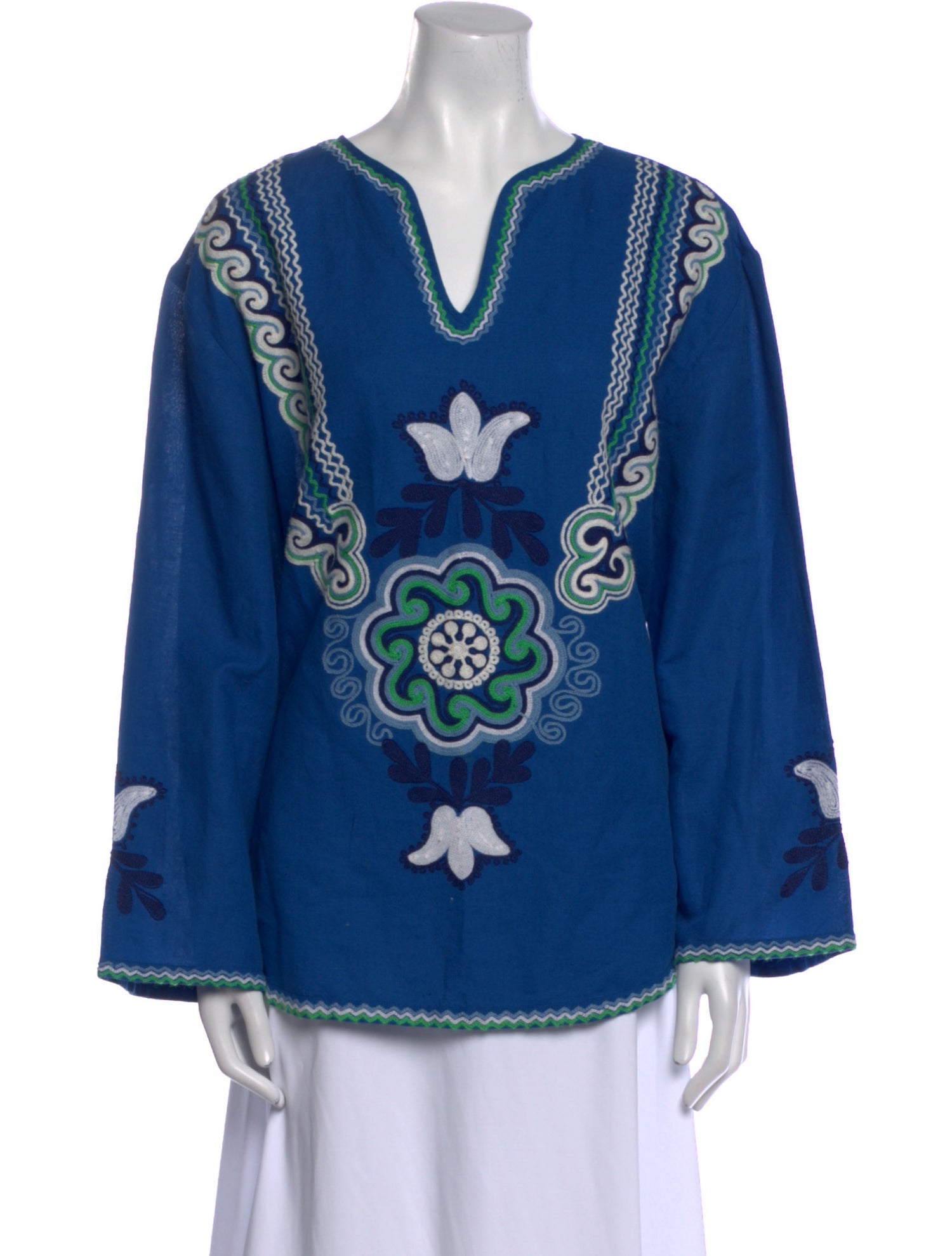 Tory Burch Linen Printed Tunic