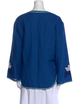 Tory Burch Linen Printed Tunic