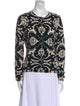 Tory Burch Merino Wool Printed Sweater