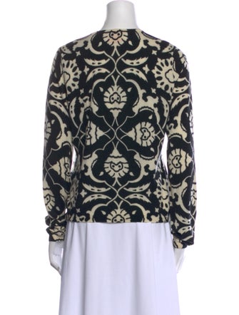 Tory Burch Merino Wool Printed Sweater