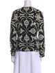 Tory Burch Merino Wool Printed Sweater