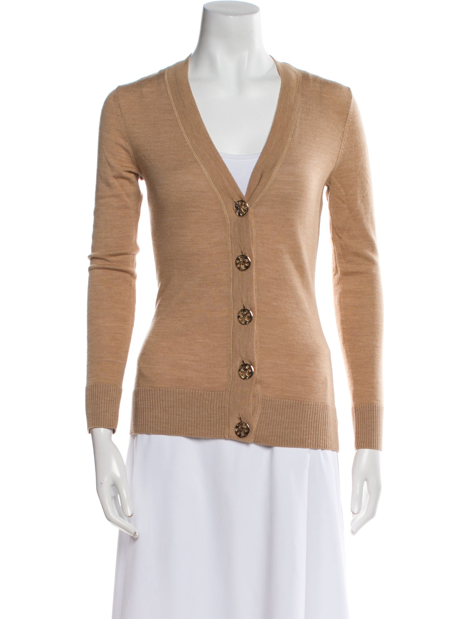 Tory Burch Merino Wool V-Neck Sweater