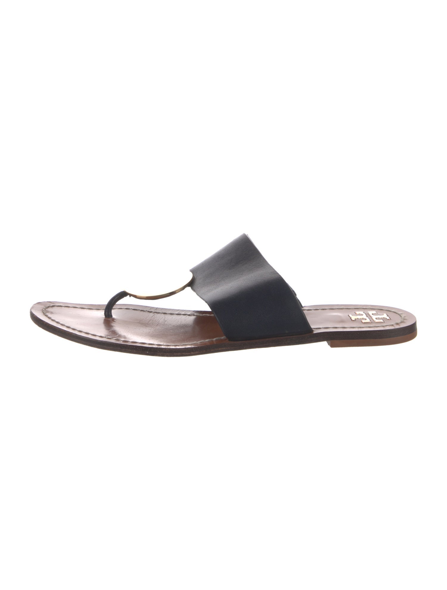Tory Burch Patos Disk Sandal Calf Leather Slides