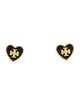 Tory Burch Enamel Logo Stud Earrings