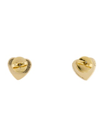 Tory Burch Enamel Logo Stud Earrings