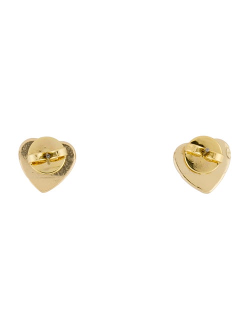 Tory Burch Enamel Logo Stud Earrings