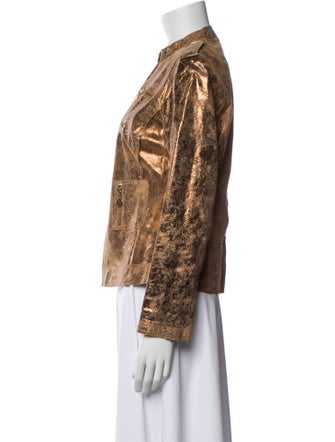 Tory Burch Leather Printed Jacket