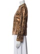 Tory Burch Leather Printed Jacket