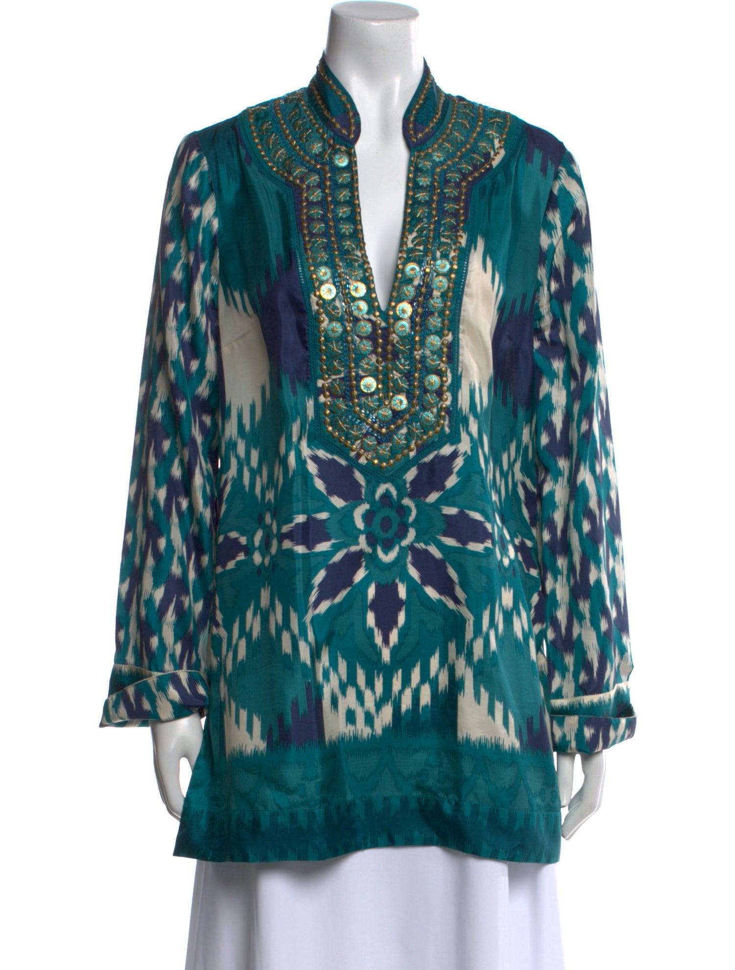Tory Burch Silk Printed Tunic