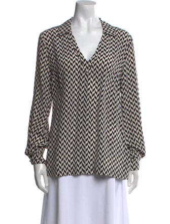 Tory Burch Silk Printed Blouse