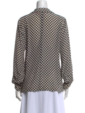 Tory Burch Silk Printed Blouse