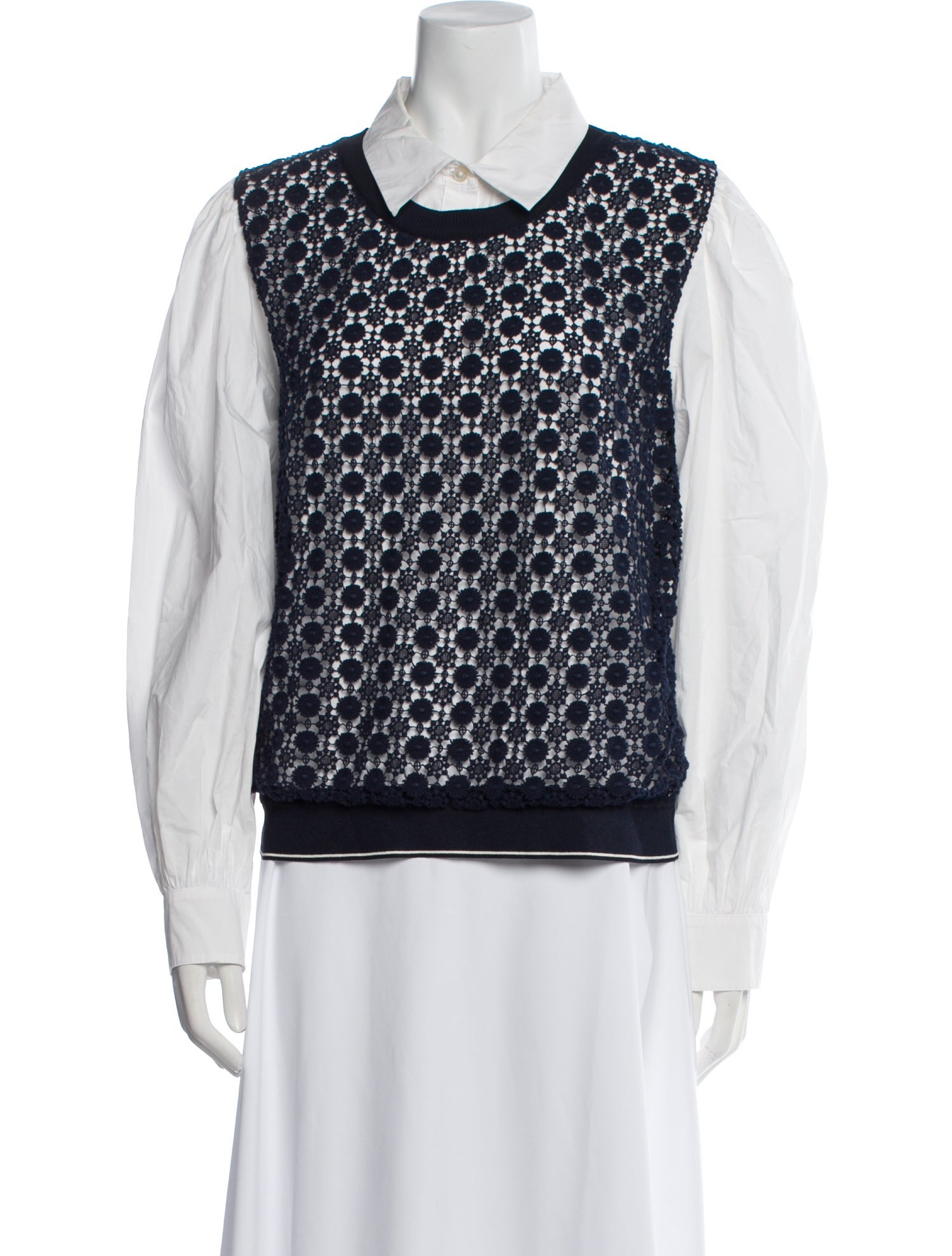 Tory Burch Mock Neck Long Sleeve Sweatshirt