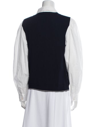 Tory Burch Mock Neck Long Sleeve Sweatshirt