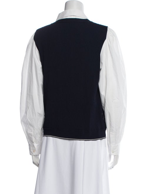 Tory Burch Mock Neck Long Sleeve Sweatshirt