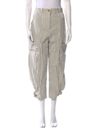 Tory Burch Striped Wide Leg Pants