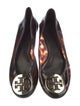 Tory Burch Patent Leather Animal Print Ballet Flats