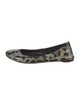 Tory Burch Patent Leather Animal Print Ballet Flats