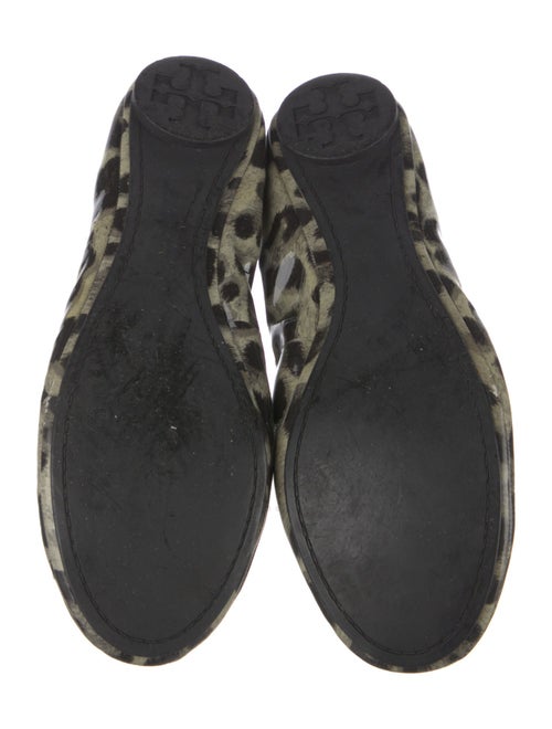 Tory Burch Patent Leather Animal Print Ballet Flats