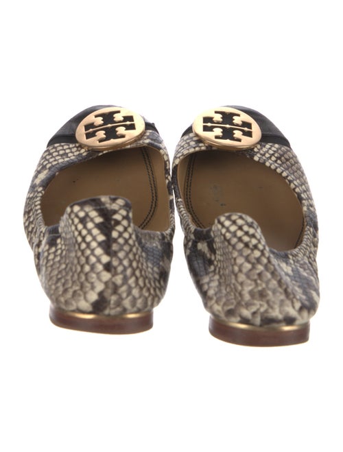 Tory Burch Leather Animal Print Ballet Flats